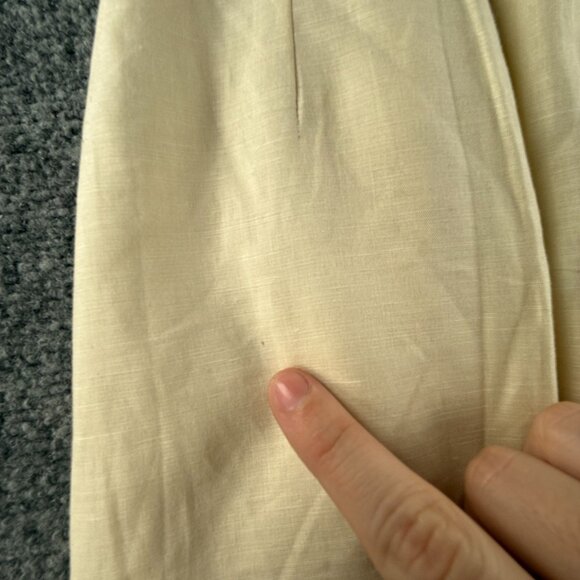 VTG KATHARINE HAMNETT London Ivory Skirt Italy Made Size 42 Cotton Woven Women - Picture 12 of 15